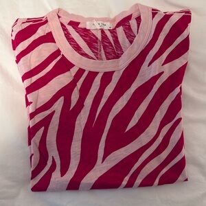 Rag & Bone Zebra Striped Tee Shirt